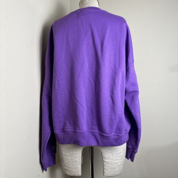 Champion Sweatshirt Women’s Purple Orange Long Sleeve Pullover Sz Large EUC - Picture 5 of 8
